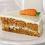 Tarta zanahoria porción